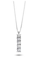 Collana Ambrosia Donna DEA DI LUCE in Oro bianco Zircone AGZ400 - AGZ400